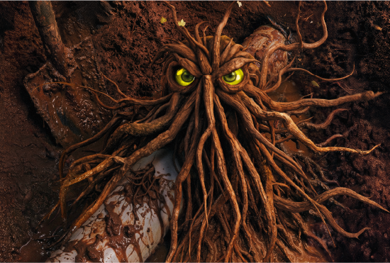 Pipe predator causing blockages and breaks in pipes