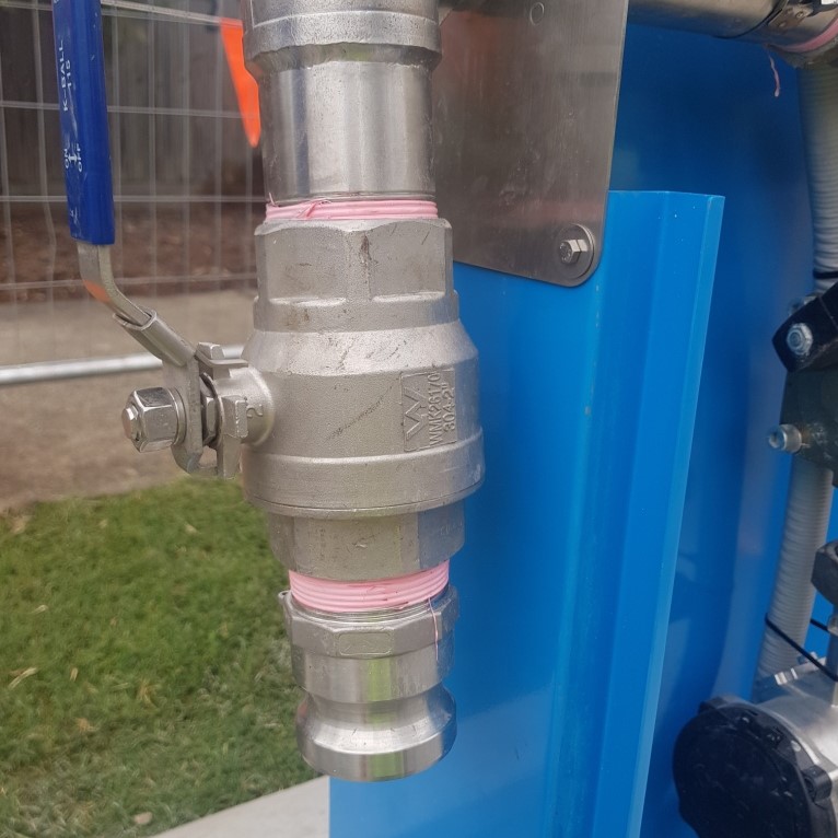 Community water fill stations 50mm camlock connection
