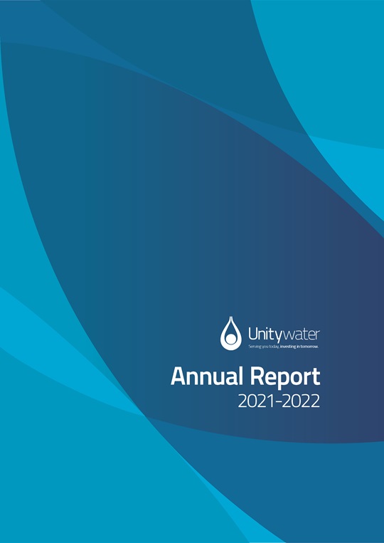 2021-22 Unitywater Annual Report Cover