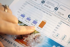 Checking bill to compare water usage