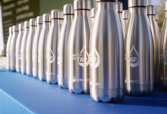 Unitywater stainless steel water bottles
