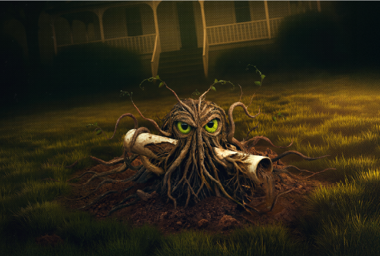 'Creatures from the deep' creature, pipe predator, cracking an underground pipe