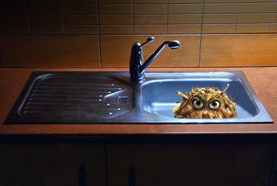 'Creatures from the deep' kitchen creeper appearing from the sink