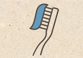Turn the tap off while brushing