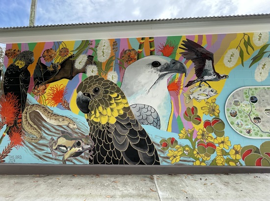 Castaways Beach pump station wall