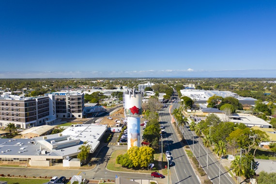 King Street water tower ANZAC