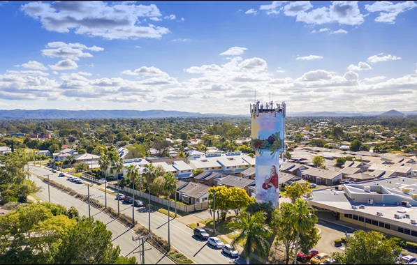 King Street water tower ANZAC