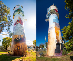 King Street water tower ANZAC