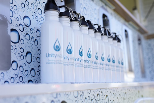 Unitywater water bottles