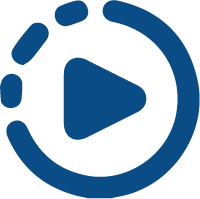 Video icon dark blue