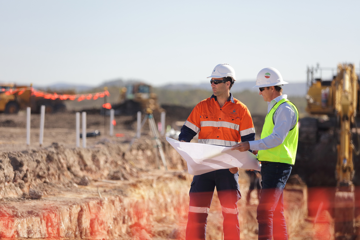 Developers with project plan