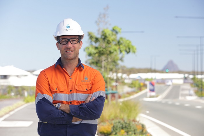 Field worker on site