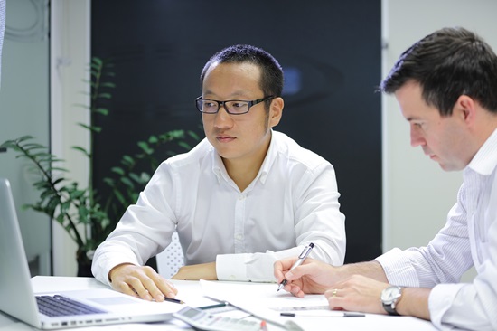 Two men appealing a decision for development application process