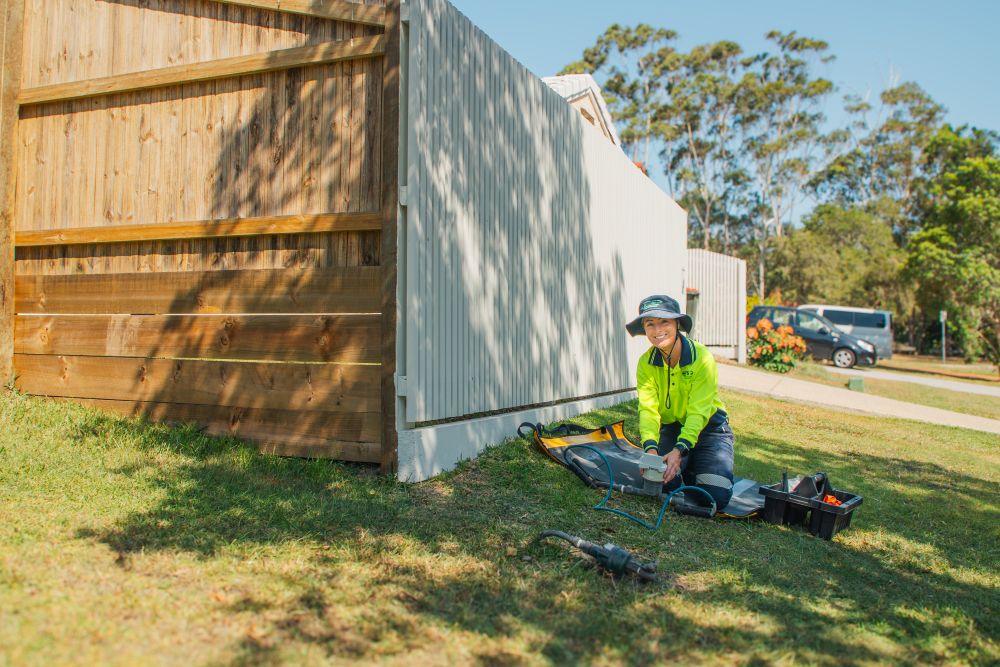 ETS installing Unitywater digital water meter