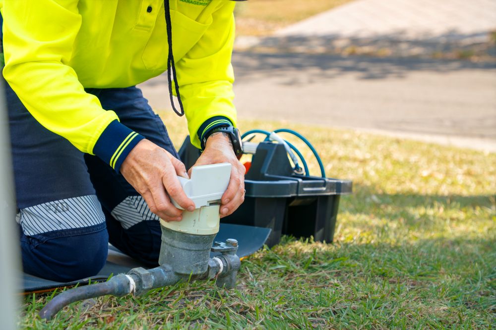 ETS installing Unitywater digital water meter