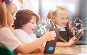 Children learning in a classroom