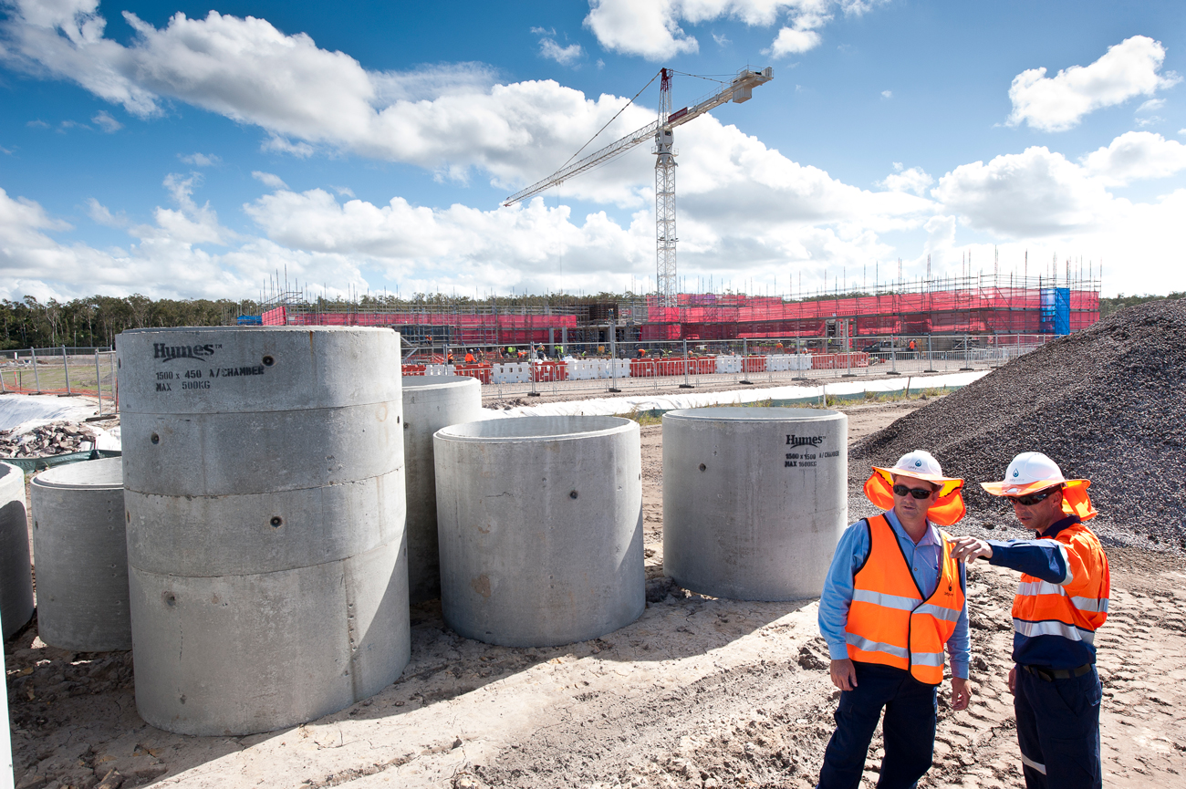 Unitywater Sewage Main, Kawana Hospital