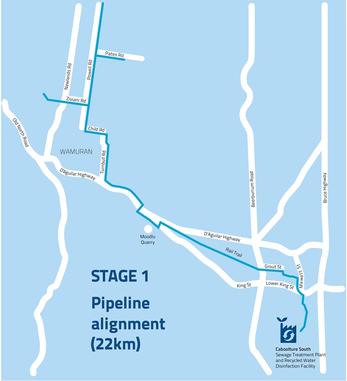Unitywater Infrastructure Map Wamuran Irrigation Scheme