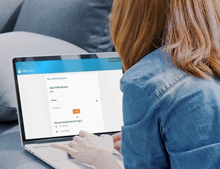 Customer looking at My Account on a laptop Customer looking at My Account on a laptop