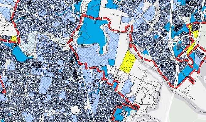 Netserv Schedule of Works map portion