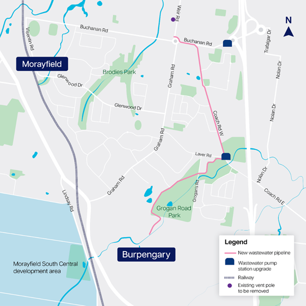 Unitywater Infrastructure Map Unitywater to deliver wastewater infrastructure to support new Moreton ...