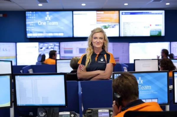 Martine Watson in the Unitywater Control Room
