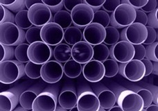 Recycled water purple pipes