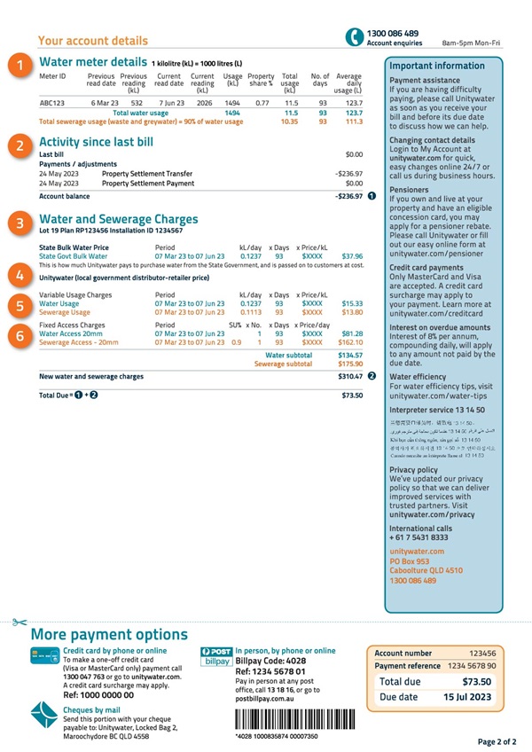 Business first bill page 2