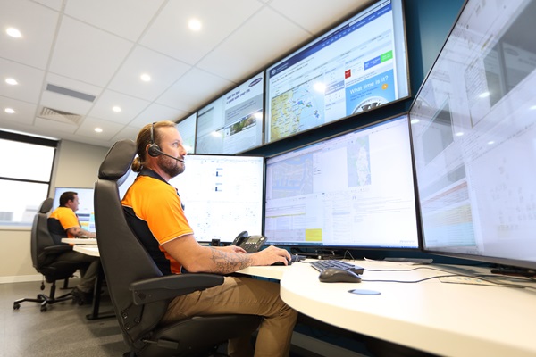 Unitywater Control Room male staff