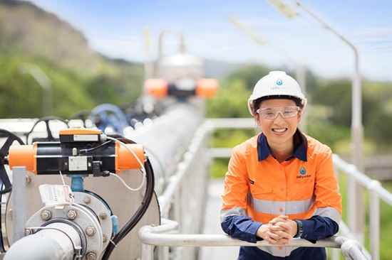 Unitywater female staff at Nambour Sewage Treatment Plant