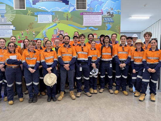 2025-26 Vacation students at Murrumba Downs WWTP